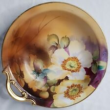 Antique Morimura Hand Painted Floral Pattern Nippon Porcelain Bowl 7” width picture