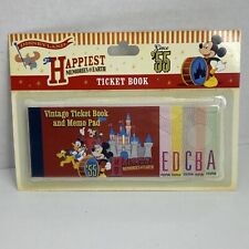 DISNEY SINCE '55 - TICKET BOOK AND MEMO PAD - BRAND NEW picture