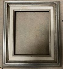Pine Wood Burlap Lined Painting Picture Frame Fits 8” X 10” Art  Nice Details 1 picture
