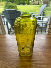 Vtg Large Yellow Green AVAN HOBOKEN 9” ROTTERDAM Gin Liquor Bottle Applied Seal picture