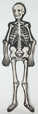 Halloween Skeleton Jointed Mechanical Made In Hong Kong Vintage Holiday Decor picture