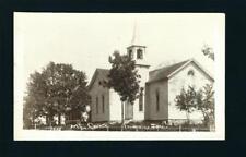 Frederika Iowa IA 1912 RPPC Old Wooden Methodist Episcopal Church, Tall Bell Twr picture