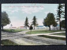 Vancouver Washington WA Barracks Parade Grounds 1909 Antique Postcard Photo picture