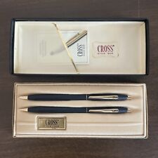 Vintage Cross 2501 Kodak Award Classic Black Pen & Pencil Set w/ Box picture