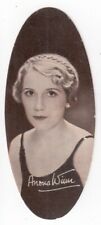 1935 ANONA WINN Carreras Popular Personalities #44 Oval Card Australian Actress picture