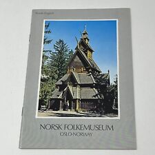 Norsk Folkemuseum Oslo Norway Brochure Sightseeing Guide Map Tourist Booklet picture