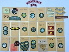 Vintage 1970's Girl Scout Patch Lot 33 Badges Pins Trefoil Stickers Needle Craft picture