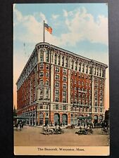 Postcard Worcester MA - c1900s Bancroft Hotel - Horse Carriages picture