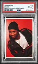1999 Panini Smash Hits Sticker #138 Usher Rookie Card PSA 6 picture
