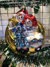 Polonaise Kurt Adler 1998 Raggedy Ann and Andy (Sitting on the Moon) AP887. picture