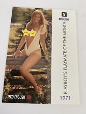 1995 Playboy Centerfold Collector Card June 1971 #54 Lieko English picture