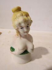 Antique Vtg Victorian NAUGHTY SQUIRTER Busty Female Hand Painted Bisque picture