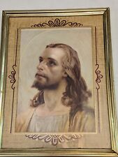 framed small print off Jesus vintage picture