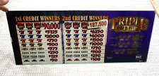 IGT Triple Gold Bars Slot Machine Belly Glass 777 Excellent Cond Man Cave Casino picture