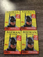 1991 Topps DC Comics Batman Returns Wax Packs - Lot of 4 Packs picture