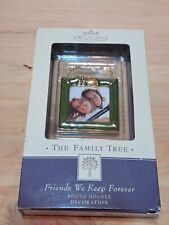 Family Tree Friends We Keep Forever Photo Frame Hallmark Christmas Ornament 2004 picture