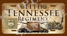 11th Tennessee Regiment American Civil War Themed vehicle license plate picture