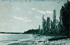 1957 Bois Blanc Island Lake Huron Straits Of Mackinac Vtg RPPC Postcard picture