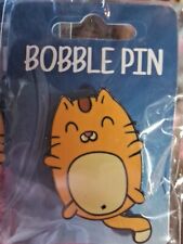 Orange Cat Bobble Pin picture