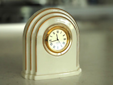 Lenox Eternal Quartz Clock 3.75”x1.85”x3.5” Porcelain New Battery picture