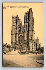 ALBERT PHOTOTYPIE Cathedral Church of St. Michael & St. Gudula Brussels Postcard picture