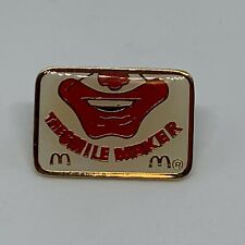 Smile Maker Lapel Pin McDonald's Vintage Button Badge Pinback Promo picture