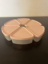 Vintage Tupperware Wedge Containers w/ Lids #1799 & 1800 Pie Cake Slice Keepers picture
