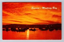 Monterey CA-California, Sunrise, Antique, Vintage Souvenir Postcard picture