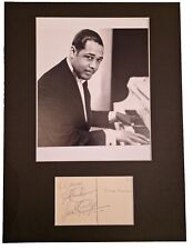 Duke Ellington, Jazz Legend, signed presentation 16x12