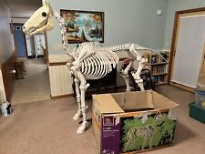 Home Depot 6’ Horse Skeleton Halloween Prop Decoration Barnyard Hearse Giant picture
