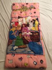 The Babysitters Club book Promotional VINTAGE zip up Sleeping Bag 27” x 62