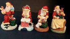 Vintage Brinns Santa Christmas Ornaments Lot Of 4 picture