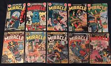 MISTER MIRACLE Lot of 10 comics #1, 4(KEY), 5, 6, 8, 12, 13, 14, 23,24 GD- to VG picture
