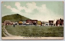 Port Allegheny PA Mill Street Pennsylvania Postcard C48 picture