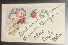 c1911 Postcard Best Wishes From Farmer Bargain Store Coyle Oklahoma  picture