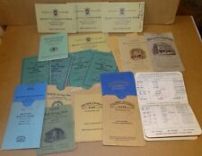 17 old Bank Passbooks from Massachusetts; Monson, Quincy, Uxbridge Savings, etc. picture
