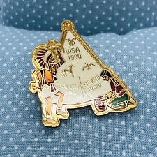 WSA 1990 Western Shriners Ballut Abyad NM Pow Wow Native American Lapel Pin picture