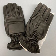 BLACK LEATHER RIOT GLOVES Knuckle protection - size 7 to 8  , British NEW  picture