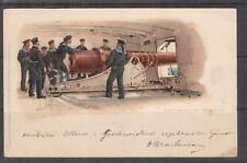 GERMANY, 1899 ppc. SHIPS HEAVY CANNON, NAVY, 10pf. KIEL to New South Wales. picture