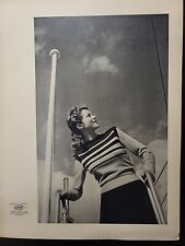 Alpinit Tricots & Jerseys 1946 Print Ad Du Magazine Swiss Blonde Eva Hoenig picture