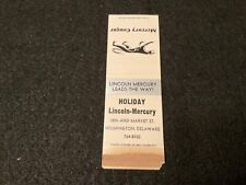 Mercury Cougar Holiday Lincoln-Mercury Wilmington Delaware Matchbook Cover picture