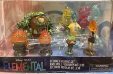 NIB Disney Pixar Elemental Deluxe Figure Toy 9 piece Set picture