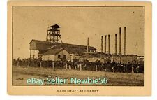 Cherry IL - MAIN MINE SHAFT BEFORE DISASTER - Postcard Illinois picture