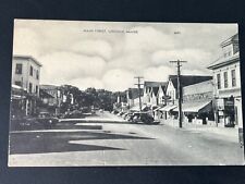 MAIN STREET LINCOLN MAINE POSTCARD picture