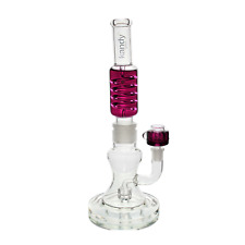 14 inch glass bong smoking hookah water pipe with glycerin top and bowl picture
