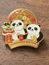 Brand New Panda Express Happy Lunar New Year Gold Plated Pin 202 picture