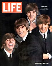 1964 Beatles On Life Magazine Cover McCartney Lennon Starr Harrison 8x10 Photo picture