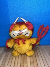Vintage 1978 1981 Garfield Plush Devil Costume Stuffed Animal Toy Dakin Cat picture