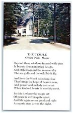 c1950's The Temple Building Dirt Road Grove Ocean Park Maine ME Vintage Postcard picture