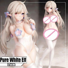 Insight Pure White Elf 25cm Hot Hentai Anime Girl Action Figure Doll Model Toy picture